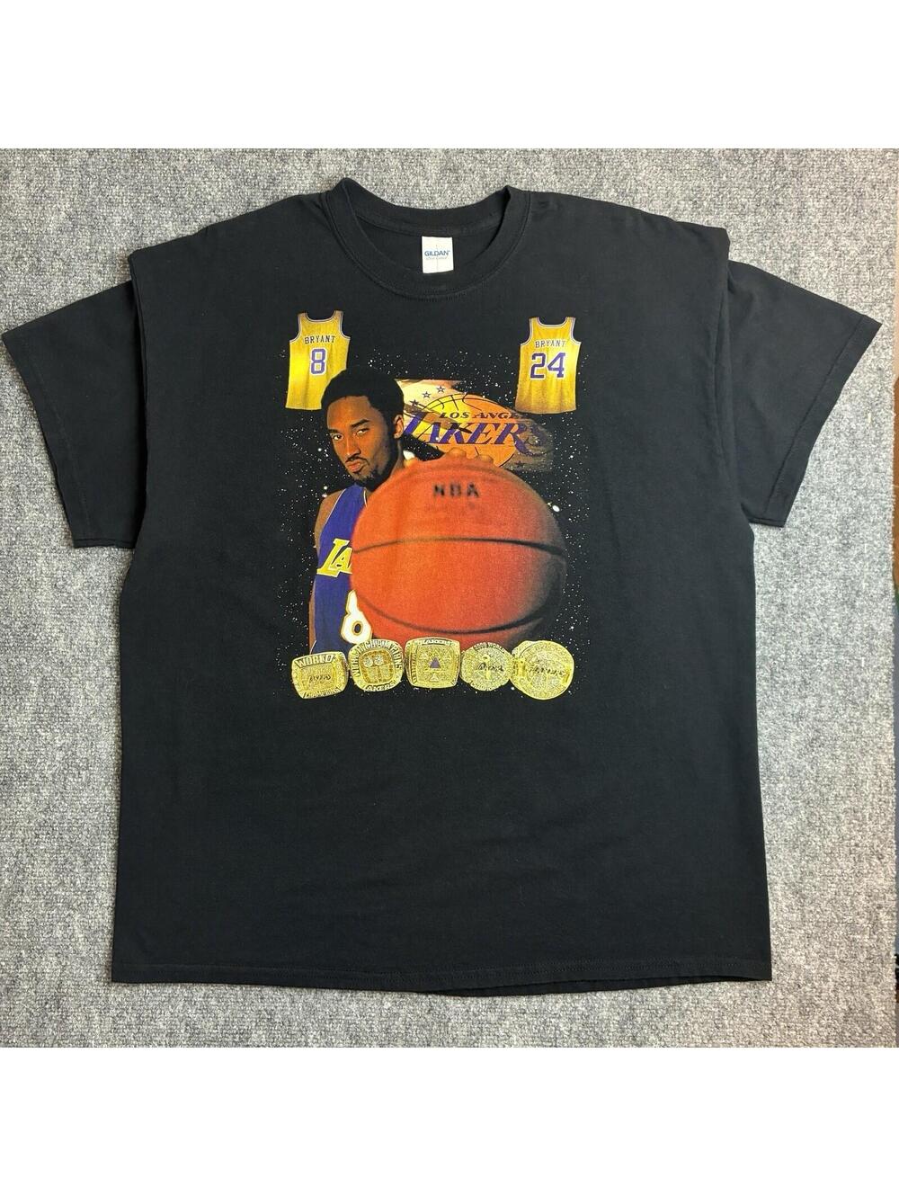 Kobe Bryant Black Vintage Bootleg Graphic T Shirt